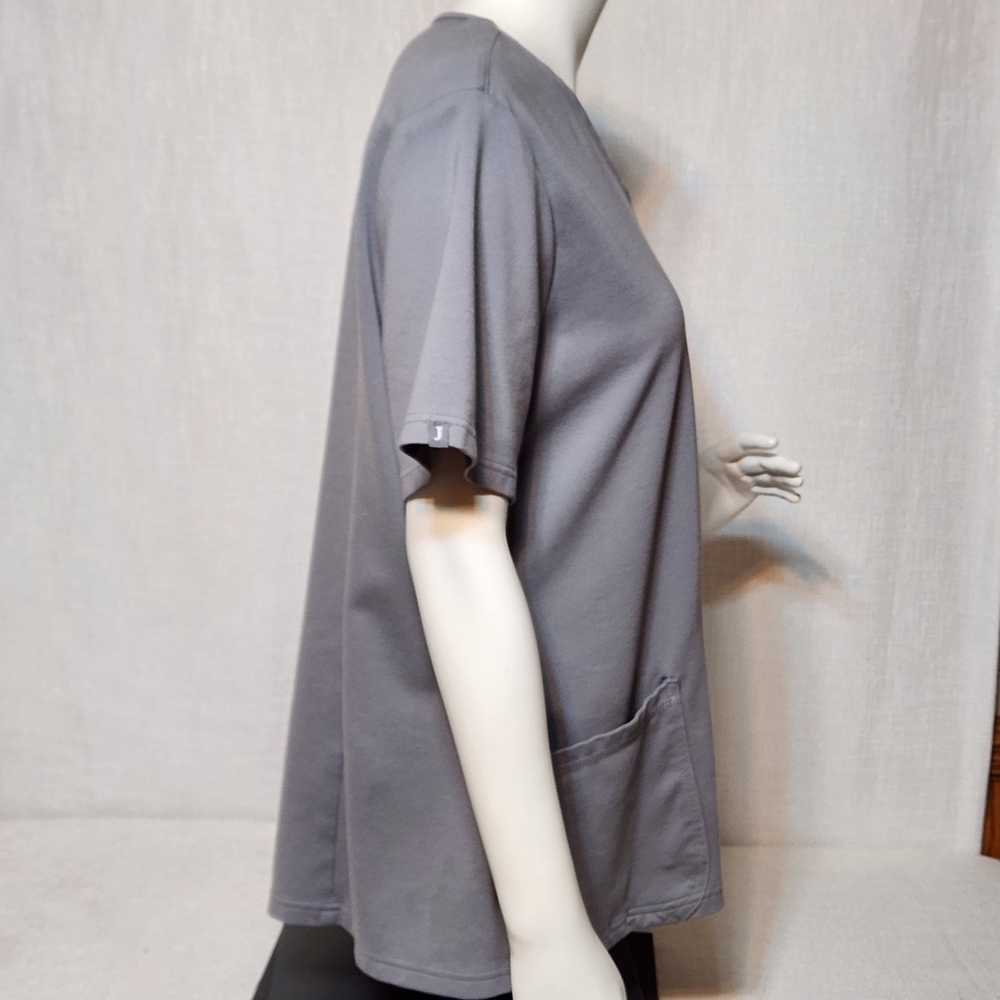 Jaanuu Scrubs Top Gray Grey Heavyweight Quality Size 2X - Picture 6 of 9
